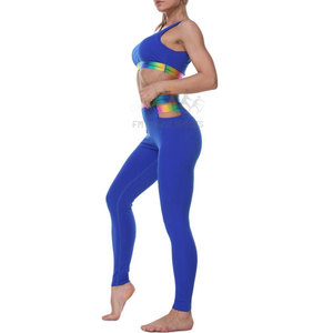 Sans couture fille Entraînement Gym Soutien-Gorge De Sport et Leggings Vêtements Ensembles - Product Image 5