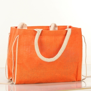 Sac de conférence de bureau haut de gamme en toile organique recyclée en gros avec fermeture à l'épaule couleur et taille personnalisées - Product Image 2