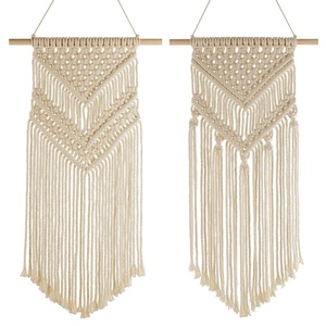 2020 Año Nuevo superventas lujo hecho a mano moderno algodón macramé diseños colgantes de pared elegante decoración del hogar conjunto caja de regalo decoración del hogar - Product Image 3