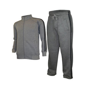 Chándal de patrón sólido personalizado para hombre, chándal transpirable de talla grande con mangas en contraste, bolsillos gemelos, logotipo personalizable - Product Image 1