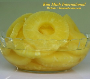 Rodaja de piña enlatada de Vietnam dulce en jarabe ligero calidad de exportación - Product Image 2