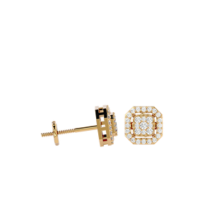 Pendientes de tuerca con racimo de diamantes redondos naturales de 0,35 quilates |   Joyería Fina Elegante para Mujer con Cierre de Rosca de Oro de 14K, Regalo para Uso Diario - Product Image 1
