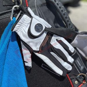 Guantes de golf de cuero Cabretta antideslizantes 2026 Último estilo de cuero de vaca Guantes de golf de cuero PU para mujer - Product Image 5