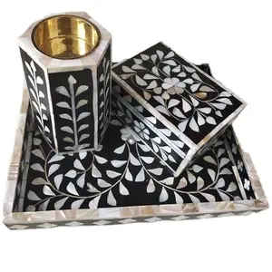 กระถางธูปมุกสำหรับใช้ในศาสนาของประดับบ้านที่สวยงามงานแฮนด์เมด - Product Image 1