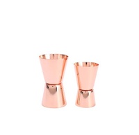Cuivre Cocktail Shaker Jigger verre Bar Accessoires Kit Vodka verre taille personnalisée Offre Spéciale poli à la main