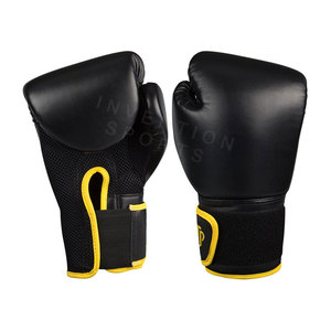 Guantes de boxeo de cuero PU hechos a medida de diferentes colores para artes marciales y boxeo - Product Image 5