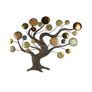 Art mural moderne en métal en forme d'arbre enduit de poudre noire Décoration intérieure en fer unique avec logo personnalisé emballé dans une boîte - Product Image 3