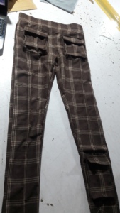 Vente en gros Prix d'usine Robe polo en jean velours côtelé 100% coton avec poches personnalisées pantalon de jogging brodé - Product Image 2