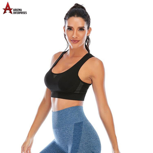 Sujetador deportivo para mujer, Top negro para Yoga, correr, gimnasio, Fitness - Product Image 5