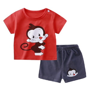 Conjunto de camisetas informales para bebés y niños, ropa cómoda y directa de fábrica, producto suave, 100% algodón, Unisex - Product Image 3