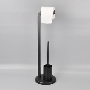 Porte-brosse de toilette en forme de 7, livraison gratuite, avec support de rouleau de papier toilette - Product Image 2