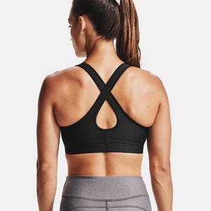Soutien-gorge de sport respirant pour femme, maintien moyen, en tissu extensible polyester élasthanne, haute qualité, avec logo personnalisé, collection 2026 - Product Image 2
