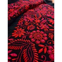 Tissu d'ameublement à broderie Chikankari en ligne Inde