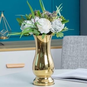Chinese Style Brass Tabletop <b>Vase</b> High Finished Good Quality Fancy New Design Flower <b>Vase</b> Trendy Flower <b>Vase</b> - Product Image 3