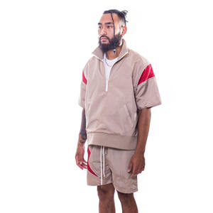 ชุดกางเกงขาสั้นผู้ชายแบบกำหนดเอง ผ้าโพลีเอสเตอร์ 100% ลายคาร์โก้ แห้งเร็ว กันน้ำ ใส่ลำลอง ออกกำลังกาย วิ่ง พร้อมโลโก้แบบกำหนดเอง - Product Image 6