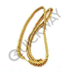 Cordones de hombro uniformes ceremoniales a precio de fábrica personalizados Venta de color dorado personalizado cantidad a granel - Product Image 5