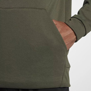 เสื้อสเวตเตอร์มีฮู้ดแขน Raglan,เสื้อฮู้ดแบบสวมศีรษะสีเขียวทหารว่างเปล่าปี2022 - Product Image 4