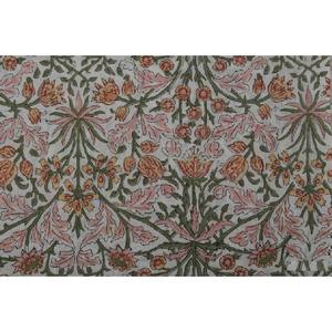 Indien main bloc imprimé coton tissu doux tricot par la cour robe rideau vêtements de nuit Sari décor à la maison Style africain teint motif - Product Image 5