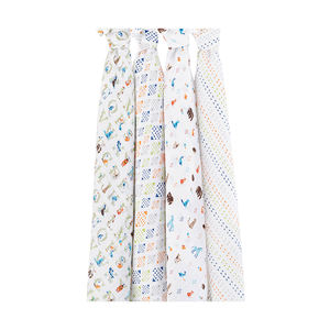 <b>Baby</b> Receiving Blankets Indian Factory Supply Wholesale Custom Made <b>Muslin</b> Swaddle Blanket - Product Image 1