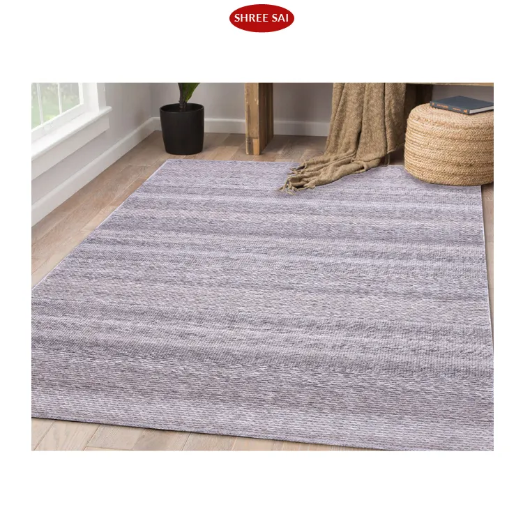 Karpet tembok buatan tangan tidak licin karpet wol bordir buatan tangan dari produsen OEM India terkemuka