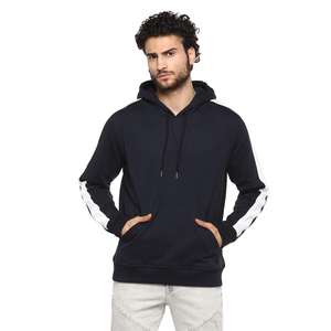 New Design Custom Mens hoodie new style sleeve <b>strips</b> OEM high quality oversized hoodie - Product Image 2