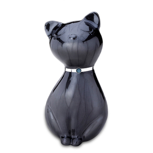Urne de crémation pour chat de minuit notre collection d'urnes est fabriquée en laiton 100% ou en aluminium de qualité supérieure. - Product Image 4