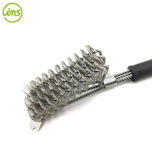 Cepillo para Parrilla de Acero Inoxidable, Raspador sin Cerdas con Mango de Plástico Resistente al Calor - Product Image 2