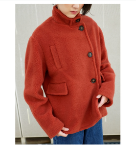 GRAENN Veste Sherpa en polyester recyclé Fourre-tout décontracté pour filles Mode - Product Image 2