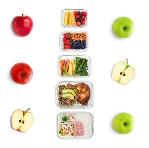 EASYLOCK-contenedor de almacenamiento de alimentos de vidrio de borosilicato alto, <span class=keywords><strong>Rectangular</strong></span>, 1040ml/35,5 oz, 24 Uds./cartón - Product Image 4