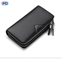 Tas Tangan Dompet Kulit Asli Pria, Tas Tangan Pria Kulit Sapi Asli, Dompet Pria Mewah, Tas Tangan Risleting