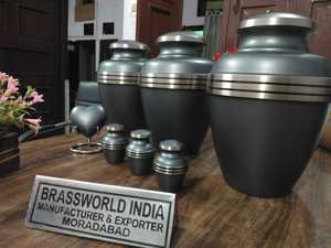 Bandas de aluminio para cremación de urnas, suministros funerarios, BRASSWORLD, INDIA - Product Image 3