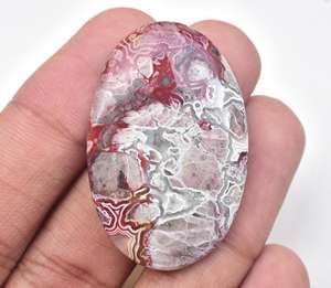 Meilleur modèle de Cabochon de pierres précieuses d'agate de dentelle de fantaisie mexicaine, Lot de vente en gros - Product Image 3