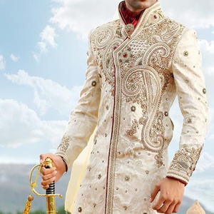 Beautiful-New & Latest-Heavy Embroidery on Sherwani with <b>Pant</b> for INDIAN & PAKISTAN MEN Party & WEDDING Dress=2020.. - Product Image 1