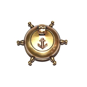 Cenicero redondo de latón para la madre de la perla, Cenicero náutico pequeño, accesorios de mesa, superventas - Product Image 5