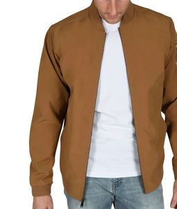 UNIQUE GYM WEAR Veste bomber d'hiver pour homme, écologique, imperméable, coupe-vent, respirante, en nylon/polyester, coupe ajustée, fermeture éclair - Product Image 1