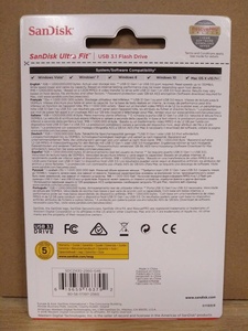 100% originale SanDisk Ultra Fit 3.1 USB Lecteur Flash SDCZ430-256G-G46 - Product Image 6