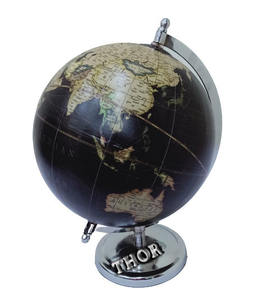 Nautical Table Globe Office Table/Globes World Map Globe/ Silver <b>Polished</b> Steel Base Table Globe Home Decor - Product Image 5
