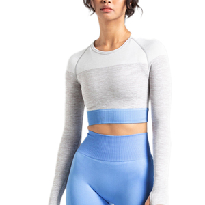 Top Deportivo Corto de Nuevo Estilo para Mujer, 100% Algodón, para Hacer Ejercicio - Product Image 1