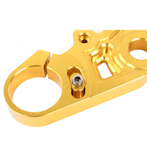 Giá Thấp Tùy Chỉnh Phụ Kiện Xe Máy Cnc Phay Hợp Kim Nhôm Phía Trước Trên Top Ba Cây Kẹp Cân Bằng Ngã Ba Phía Trước Sốc - Product Image 4