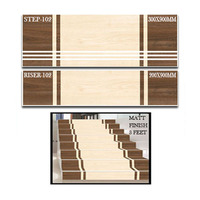 Magnifiques marches d'escalier en porcelaine design moderne 200x900mm 300x900mm, antidérapantes, résistantes aux acides, carreaux de sol extérieurs de qualité AAA