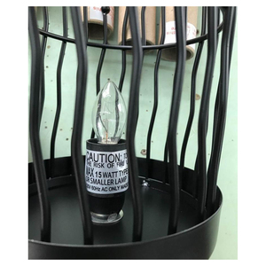 Lámpara de pared de sal del Himalaya IMPEX PAKISTAN, cesta de hierro tallado con sal natural cortada, decoración del hogar, artesanías naturales - Product Image 6