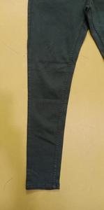 กางเกงผ้าชิโนผู้หญิงผ้าคอตตอนผ้าทอลายทแยงเอวสูงกางเกงตรงระบายอากาศสำหรับใส่ทำงานทางการแบบลำลองที่เหลือ - Product Image 2