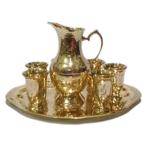 Plato de oración de plata recién diseñado con metal de latón de alta calidad Nuevo acabado brillante Puja Thali Vajilla - Product Image 5