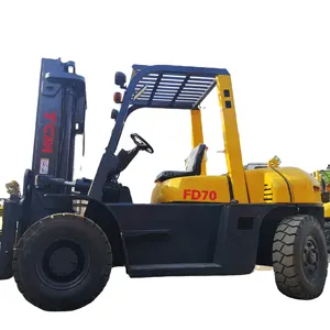 Japan used 7 ton diesel forklift tcm FD70 used fork lift