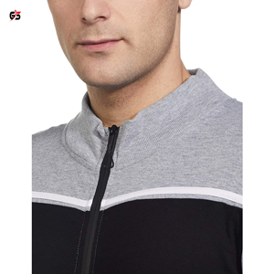 Survêtement pour hommes, vêtements d'entraînement, Jogging, fermeture éclair, en tissu de coton molletonné, Logo personnalisé, de qualité supérieure, - Product Image 5