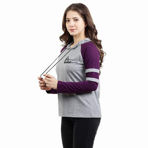 Sudadera con capucha de bloque de lujo para mujer, suéter de manga larga con cordón - Product Image 4