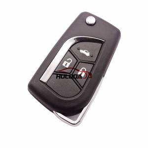Huloda for <strong>toyota</strong> modified 2 button auto <strong>key</strong> <strong>shell</strong> blank 3 with toy 43 blade toy-ks-36b black - Product Image 5