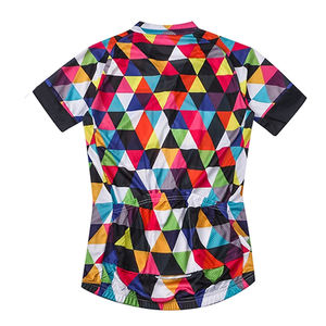 เสื้อเจอร์ซี่แขนสั้นสำหรับขี่จักรยานแห้งเร็ว,เสื้อเจอร์ซีย์สำหรับขี่จักรยานพิมพ์ลายดีไซน์ใหม่ระบายอากาศได้ดี - Product Image 4