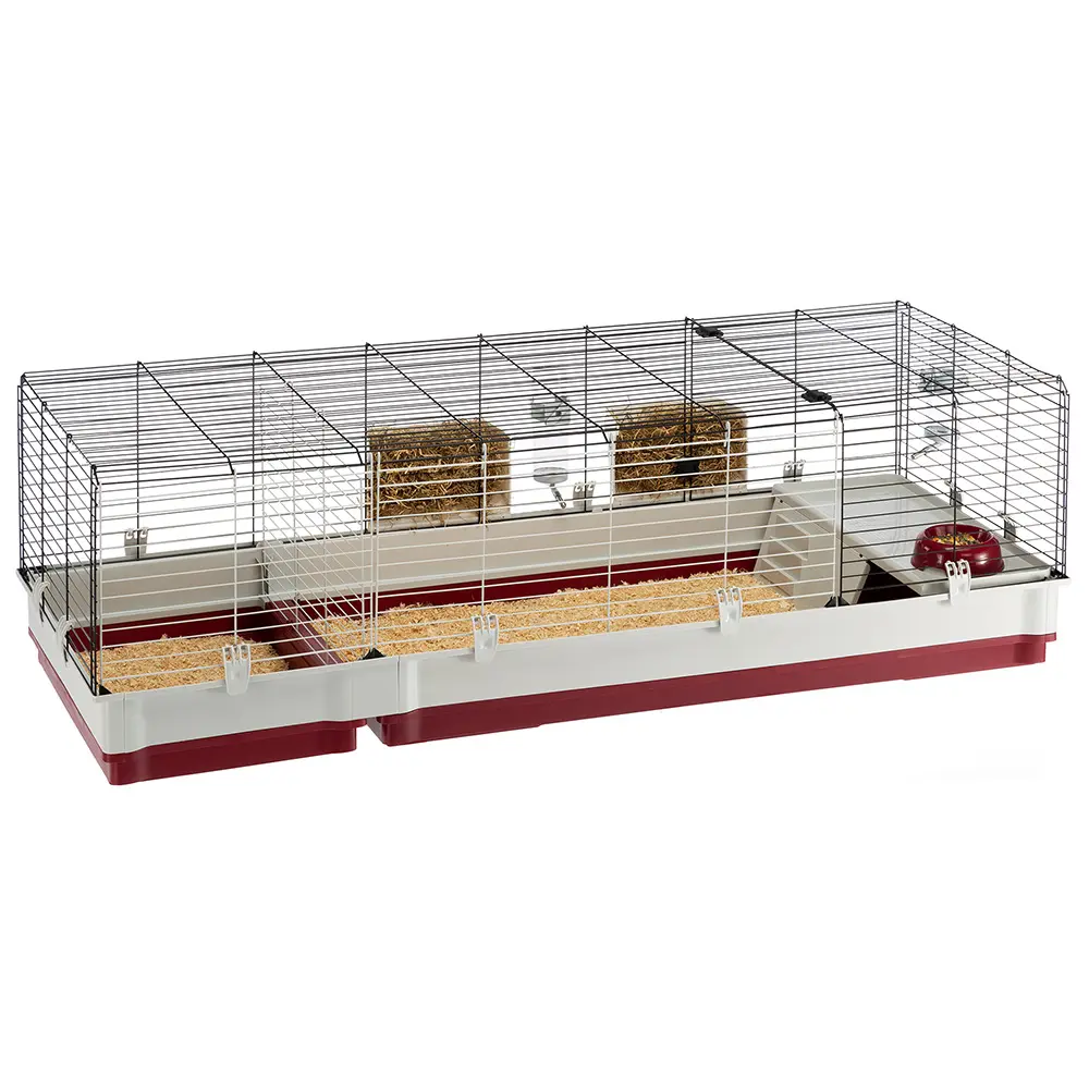 Konijn Kooi Krolik 160, Cavia, Hok, Montage Kit, Met Scheiding Panel En Accessoires