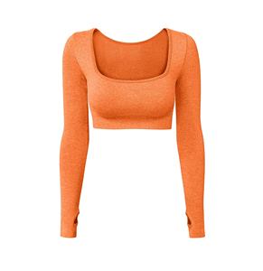 2021ใหม่แฟชั่นผู้หญิงแขนเต็มพืชท็อปส์ซูของแข็งเสื้อยืดเสื้อผ้าแฟชั่นฤดูร้อนพืชเสื้อยืด - Product Image 5